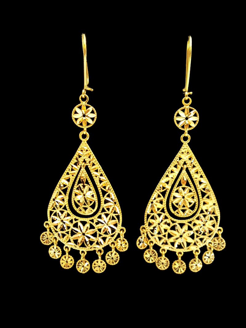 Yellow Gold Earrings | Alquds Jewelry