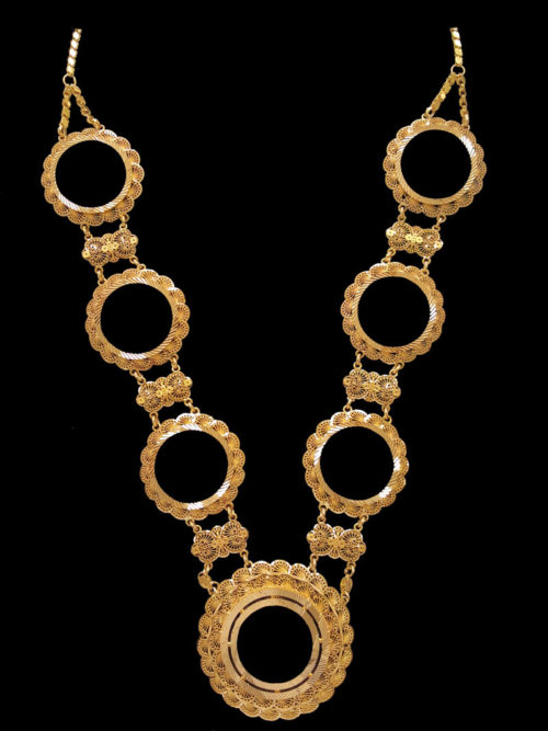 21k gold coin necklace(2010)