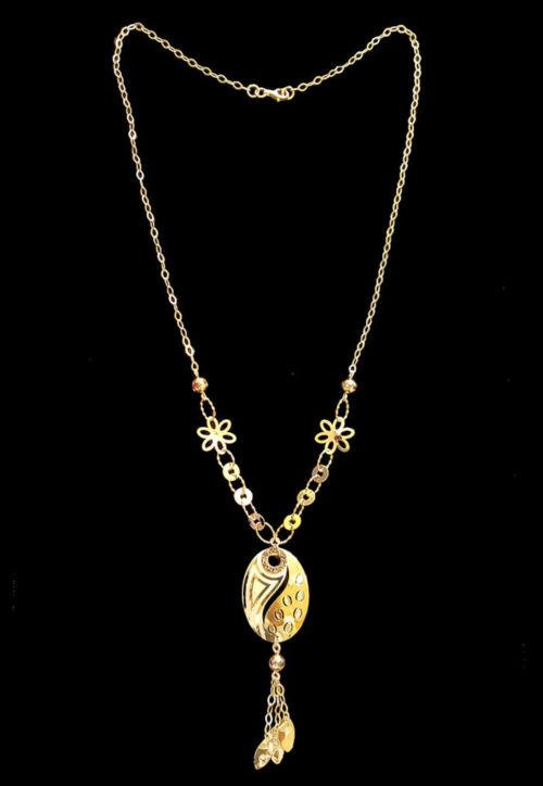 21k gold necklace (8009)