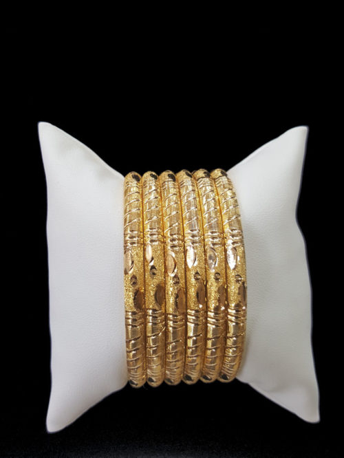 Yellow Gold Bangle Sets Alquds Jewelry 21k Gold Bangle 9211