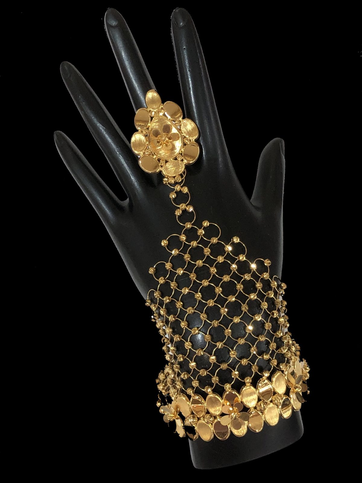 Yellow Gold Hand Bracelet Alquds Jewelry