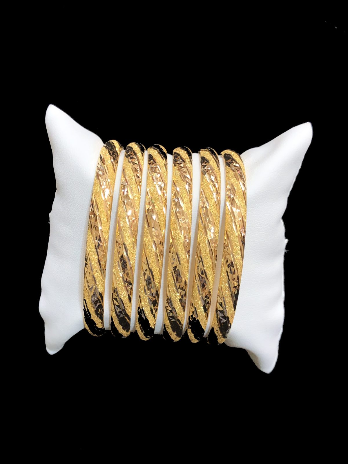 Yellow Gold Bangle Sets | Alquds Jewelry