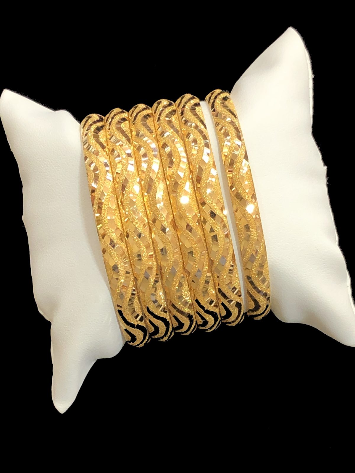 Yellow Gold Bangle Sets | Alquds Jewelry